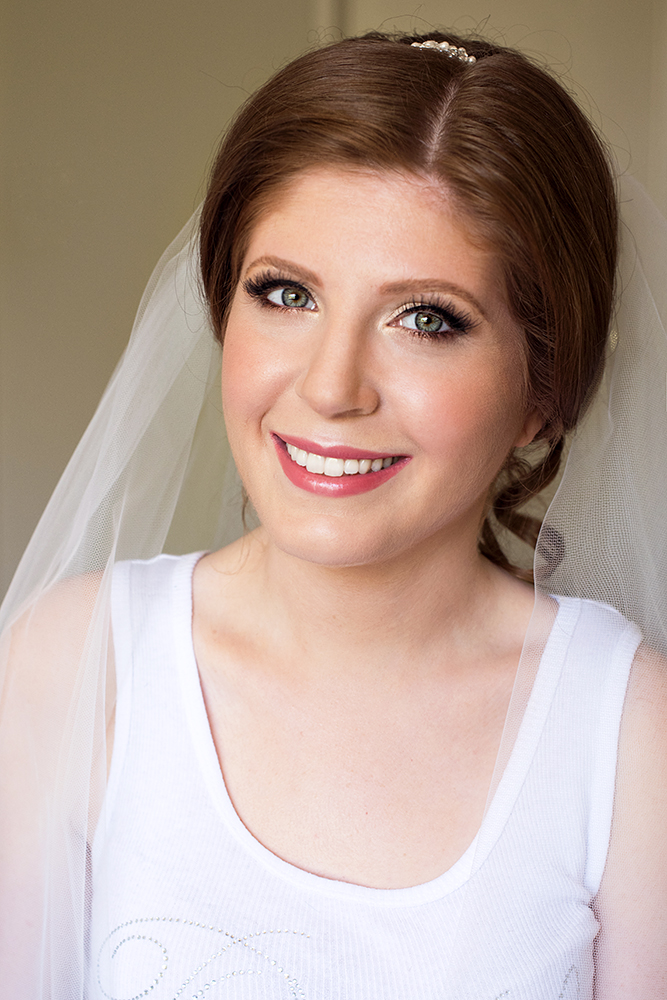 hair and makeup wedding bride